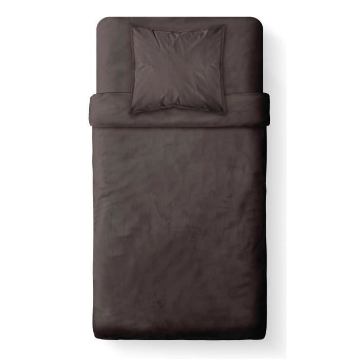 Housse de couette Today coton 140x200 cm Cacao