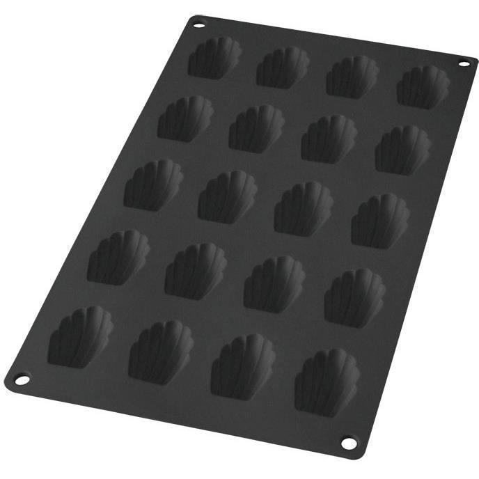 Moule gourmet 20 mini-madeleines - silicone, noir