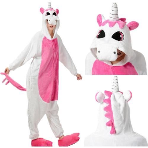 SUPERBE KIGURUMI PYJAMA LICORNE ROSE
