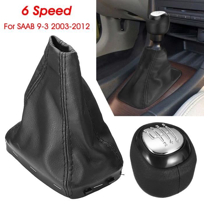 NEUFU Pommeau Soufflet de Levier de Vitesse Pour SAAB 9-3 2003-2012 6-Vitesse