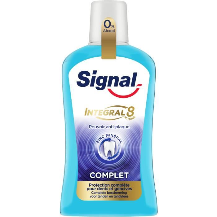 500ml - SIGNAL Bain de Bouche Integral 8 Anti-Plaque