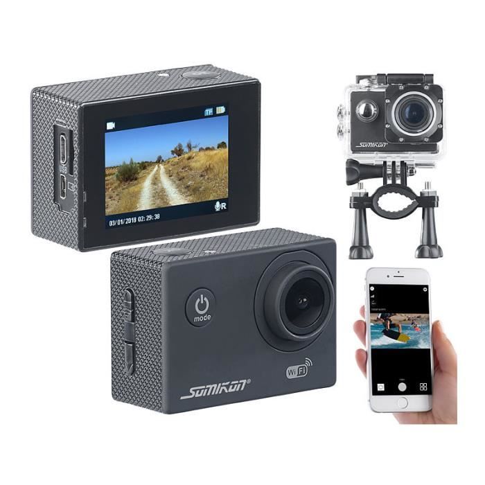 Caméra sport UHD étanche DV-3717 avec wifi et capteur Sony