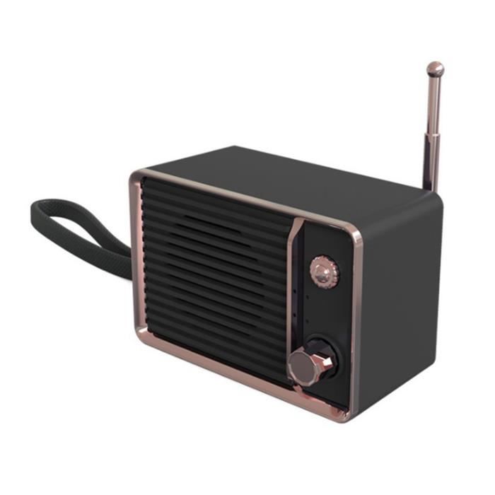 ENCEINTES ORDINATEUR Haut-parleur sans fil Mega Bass Creative Fiable Mini Radio Radio Radio style-Black1