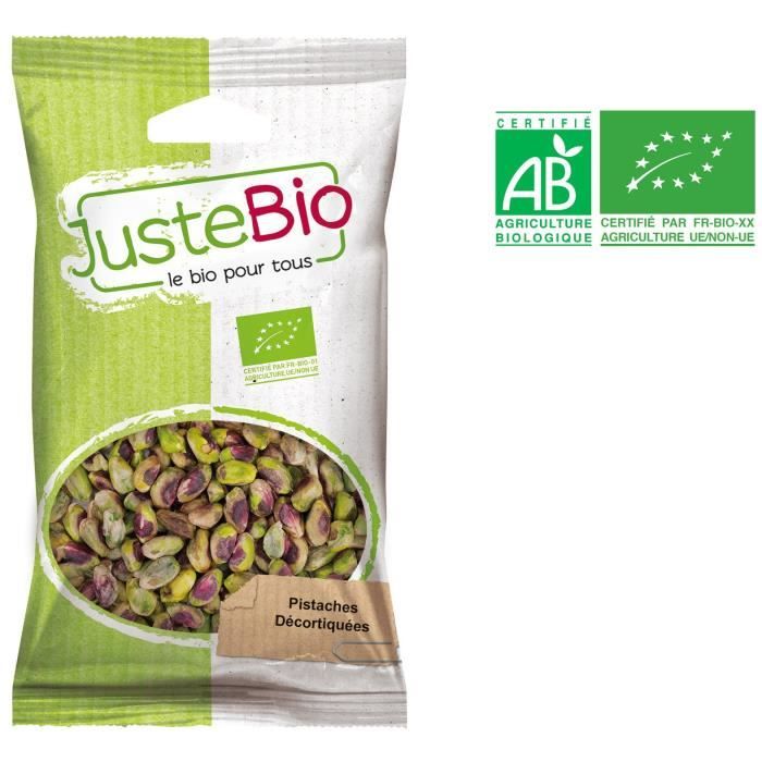 Pistaches décortiquées bio 100g Juste Bio
