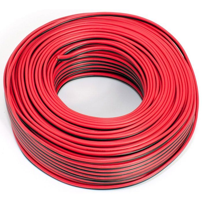 Câble Haut-parleur 50 M – 2 X 4 Mm2 CCA Cuivre, Transparent, Pour Installation Audio Voiture Ou Maison