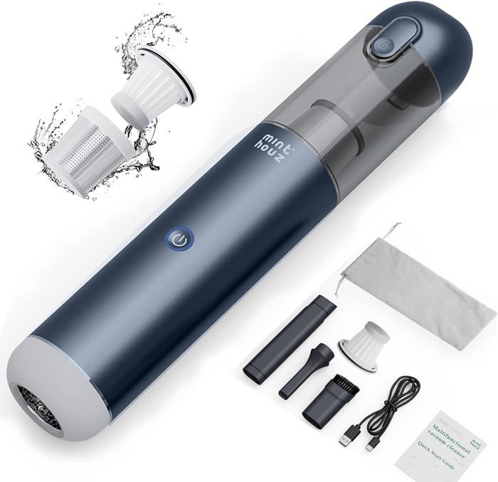 Aspirateur à Main Sans Fil 17000PA - 3 Vitesses, Batterie 6000mAh, Type-C - Pour Voiture, Maison, Poils D'animaux - Léger Et Portable