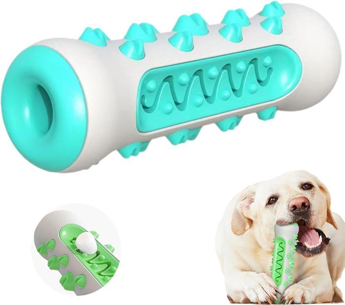 Comparer les prix de Jouet à Mâcher pour Chien - Blue - 360° Dog Toothbrush Chew Toy - Dog Teeth Cleaning Toys Provides A Deep Clean