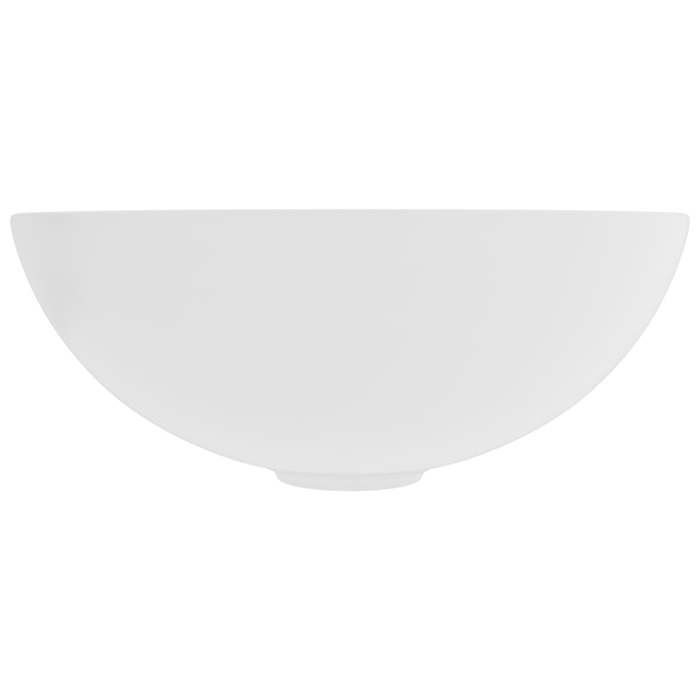 Lavabo - CLOUD - Vasque de salle de bain - Céramique Blanc mat Rond L52