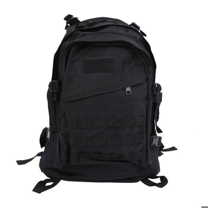 40L exterieur 600D Oxford Tissu etanche Sac a dos tactique militaire Sac a dos ACU Camouflage Sport Voyage Randonnee Sac Noir