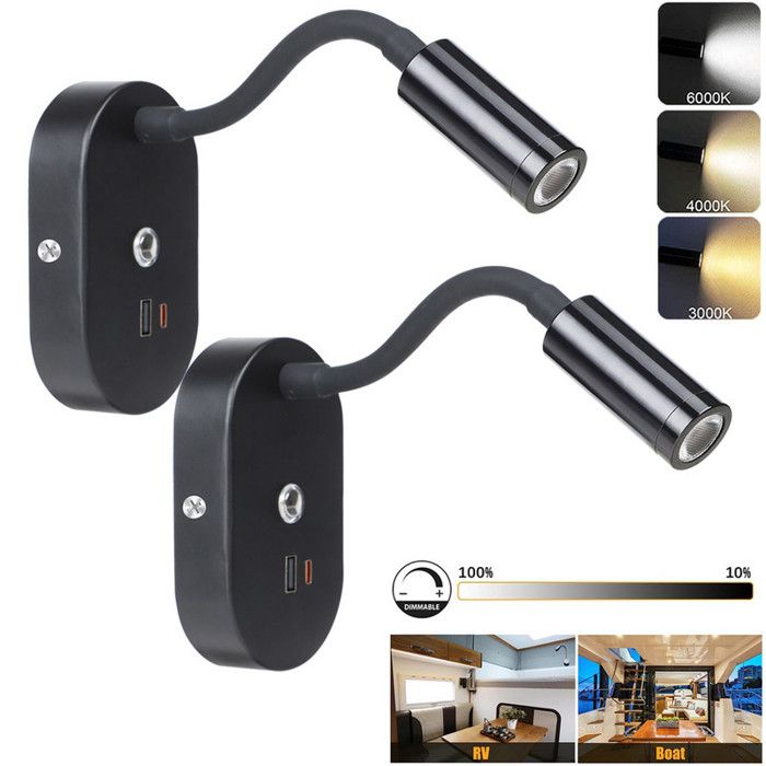 Applique Murale LED, Liseuse De Chevet Avec Interrupteur, Port De Charge Usb Eclairage Dambiance De Chambre A Coucher Spot Reglable 3w 3000k Lumiere Chaude 9 W Noir Classe Energetique F W 80433168 Applique Murale LED, Liseuse De Chevet Avec Interrupteur, Port De Charge Usb Eclairage Dambiance De Chambre A Coucher Spot Reglable 3w 3000k Lumiere Chaude 9 W Noir Classe Energetique F W 80433168