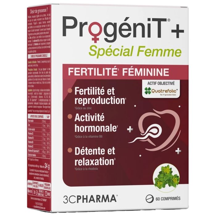 Comparer les prix de 3C Pharma Progenit + Femme 1 Mois 60Cps