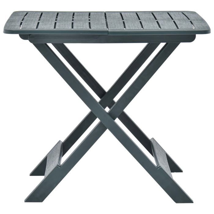 （Vert） Table pliable de jardin design balcon 4 places - Vert 79x72x70 cm Plastique SOLDES96122