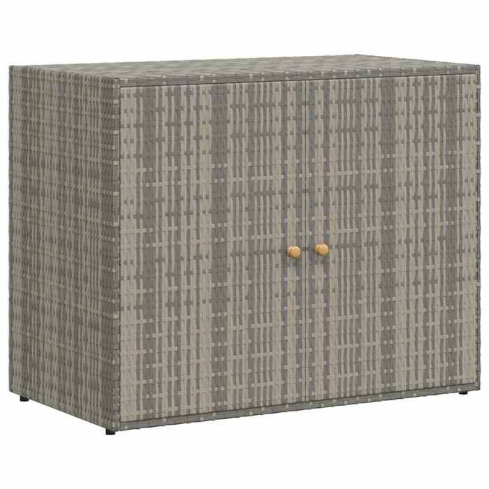 SOLDES dAutomneArmoire de rangement jardin - LEMON - Cabane de jardin Gris 100x555x80 cm Résine tressée -HOMEFR986807