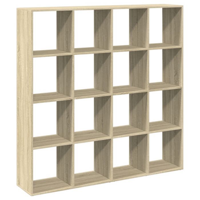 (Promotion octo)Bibliothèque Étagère de livres chêne sonoma 1375x29x1375cm bois dingénierie skd91607