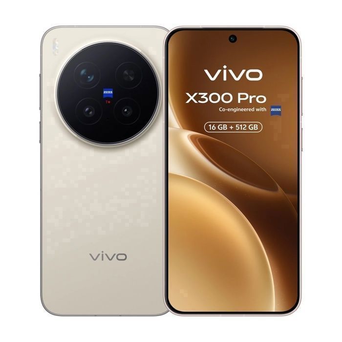 vivo X300 Pro 5G - Dune Brown 16+512Go – Version Européenne– ZEISS 200MP – Dimensity 9500 – 90W – Écran 6.78 LTPO 120Hz – IP68