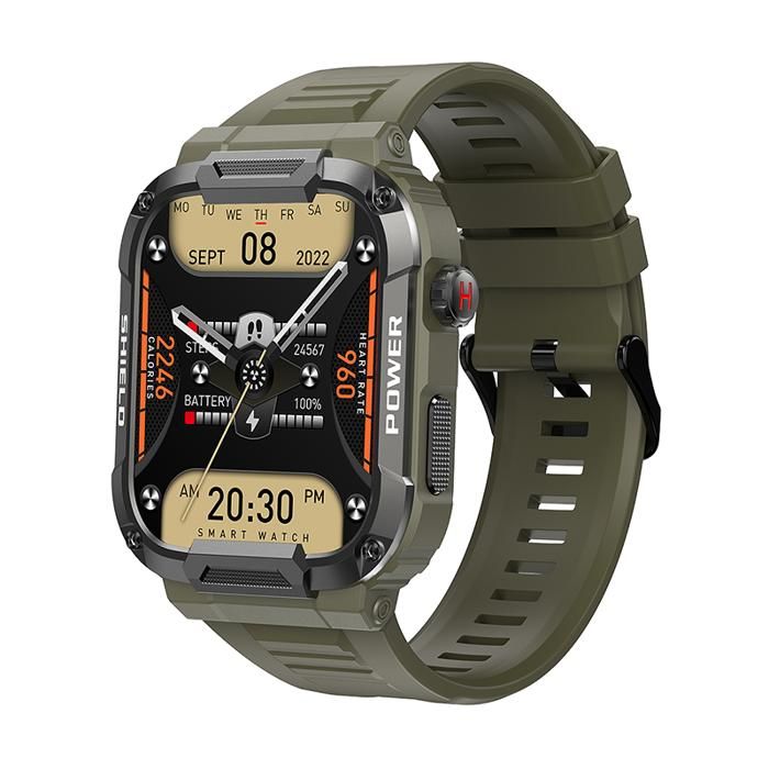 Montre connectée de sport pour hommes RNCYN Fréquence cardiaque 24h Modes sportifs multiples Réponse aux appels - vue 2