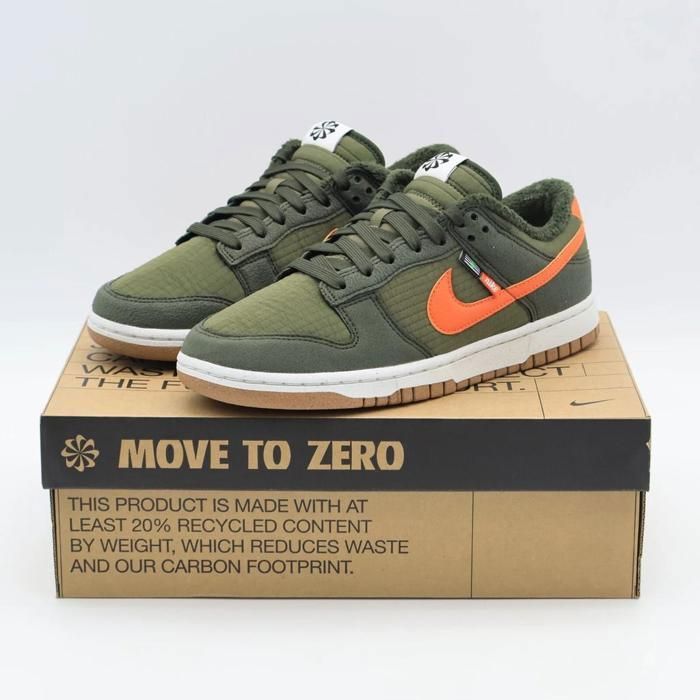 CHAUSSURES DE BASKET-BALL DD3358-300 Nike Dunk Low Retro Toasty Next Nature Sequoia Olive Green (Mens)