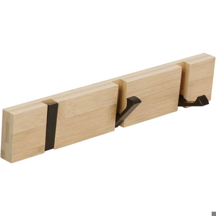 Patère Murale de 3 Crochets rétractables Porte Manteau Mural pour Suspendre Manteaux écharpes Sacs à Main et Autres Naturel Patère Murale de 3 Crochets rétractables Porte Manteau Mural pour Suspendre Manteaux écharpes Sacs à Main et Autres Naturel