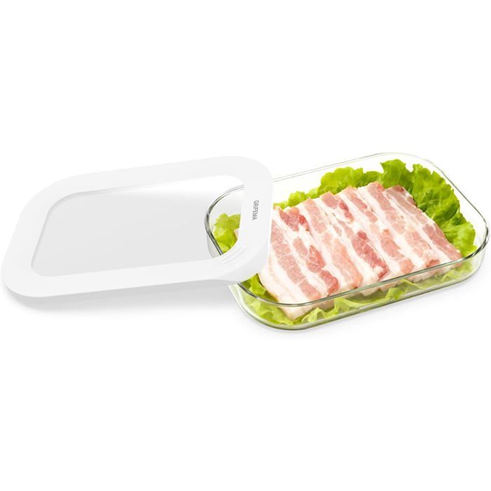 Boite A Jambon Pour Refrigerateur-Boite Rangement Transparente-Empilable-Sans Bpa-Passe Au Lave-Vaisselle-Transparent-Rangem[Ji158]