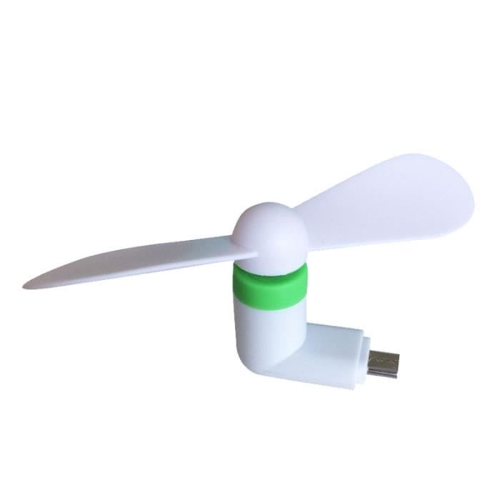 Ventilateur De Poche USB Et Micro USB - Mini Ventilateur Flexible Portable 14,5 Cm