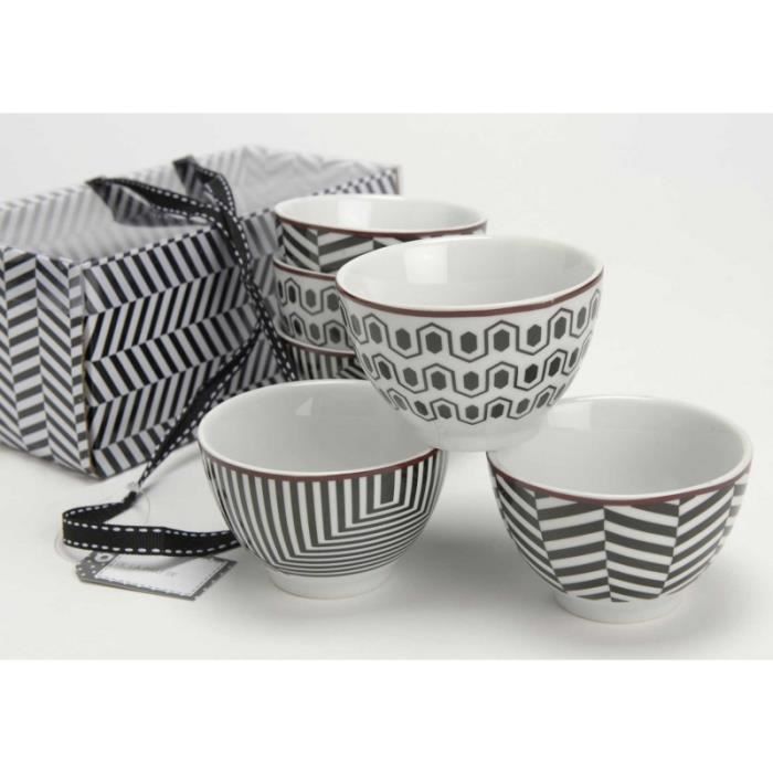 Coffret plat 5 bols poésie - Amadeus