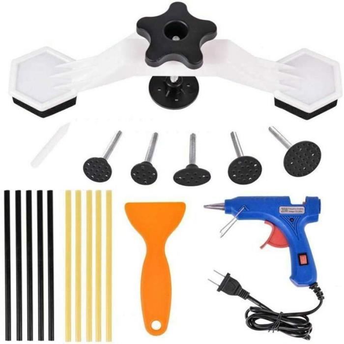 Kit Complet De Débosselage Sans Peinture Pour Carrosserie Auto - Ventouses, Marteau, Extracteur - Neuf