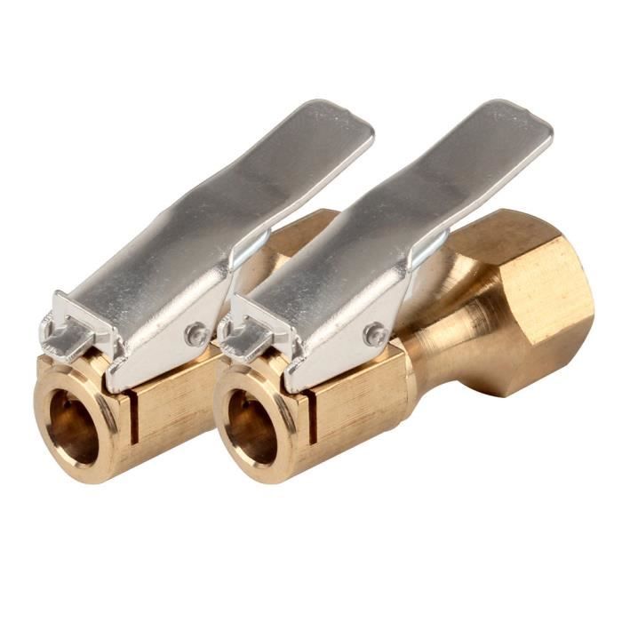 Senzeal 2 X Embout Pour Pompe De Gonflage Compresseur Laiton