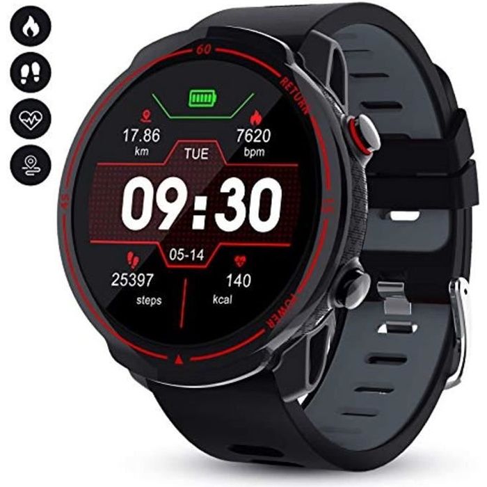 GOKOO Montre Connect e Homme Montre Intelligente Sport Moniteur de
