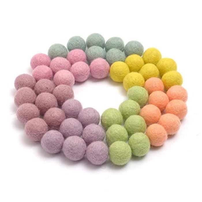 Lot De 500 Pompons Mini 10mm - Multicolore - Pour Bricolage, Loisirs Créatifs Enfants Et Adultes