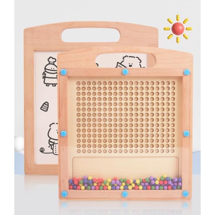 Magnetic Drawing Board for Kids Montessori Wooden Magnetic Dot