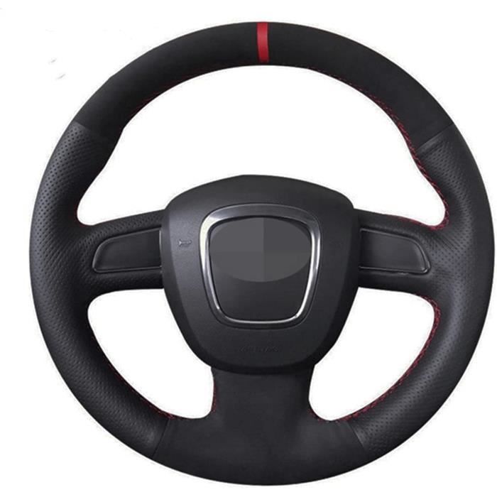 Couvre Volant Voiture DADYM Pour Peugeot Expert 3 2016-2024 - Microfibre Cuir 38cm - Antidérapant