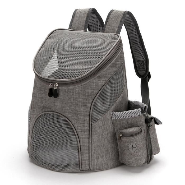 Comparer les prix de MTEVOTX Sac Transport Chat, Sac à Dos Pour Chat et Petit Chien, Respirant et Pliable pour Voyage, randonnée, Marche, Camping (Gris)