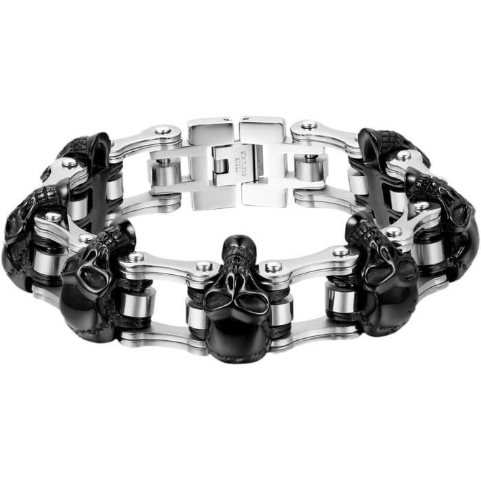 Bague Homme HIJONES En Acier Inoxydable Avec Agate Ovale - Style Robust Et Élégant