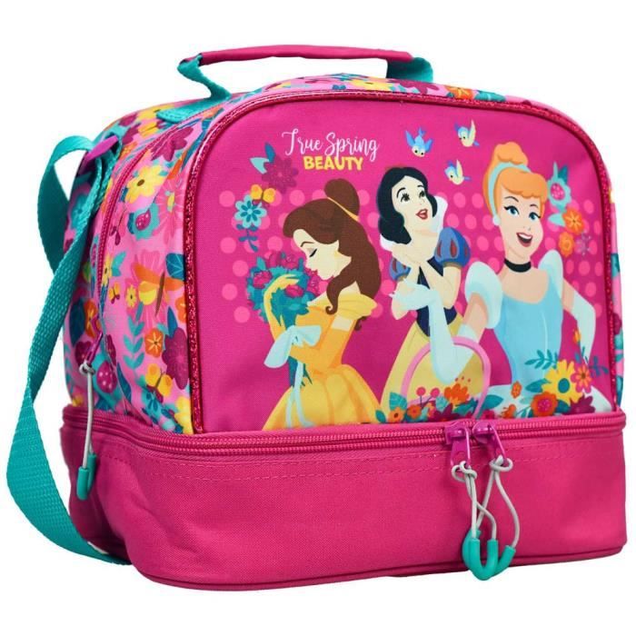 Sac goûter Disney Princesses 21 CM Rose Synthétique