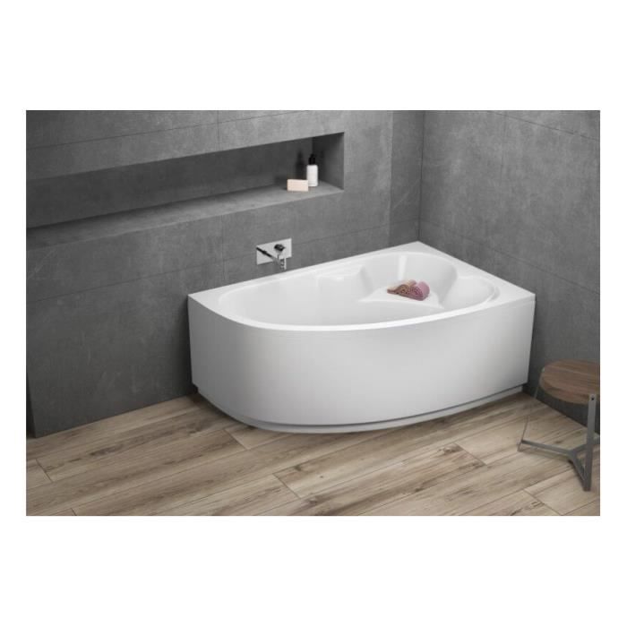 Baignoire D Angle Droite Noel 140x90 Cm Avec Tablier Baignoire Achat Vente Baignoire Kit Balneo Baignoire D Angle Droite Noel Cdiscount