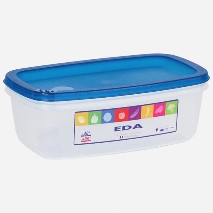 Boîte de conservation Naturel 1.5L rectangle - turquoise