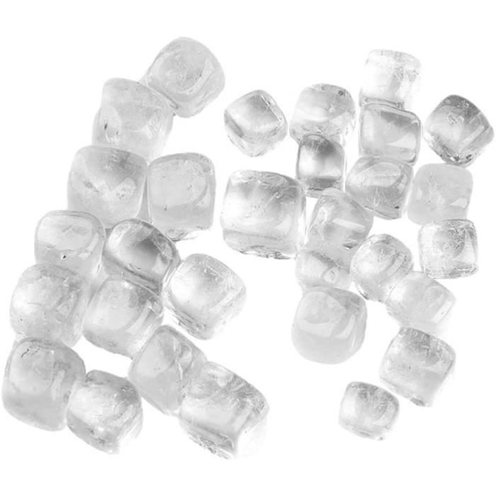 Fakes Cubes Ice Miniature Crystal Crystal Clair Cubes de Poupée Maison