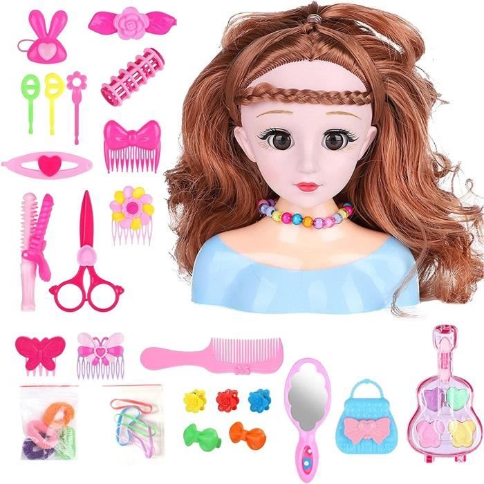 Tete A Coiffer Jouet Fille 25 Pi ces Enfants Poup es Jouets De