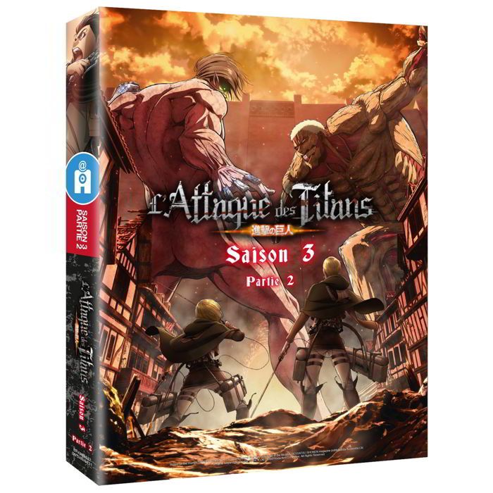 Attack On Titan Saison 3 Vf Achat Vente Pas Cher Le bataillon a réussi à récupérer eren, mais le titan colossal et le titan cuirassé sont parvenus à leur échapper. attack on titan saison 3 vf