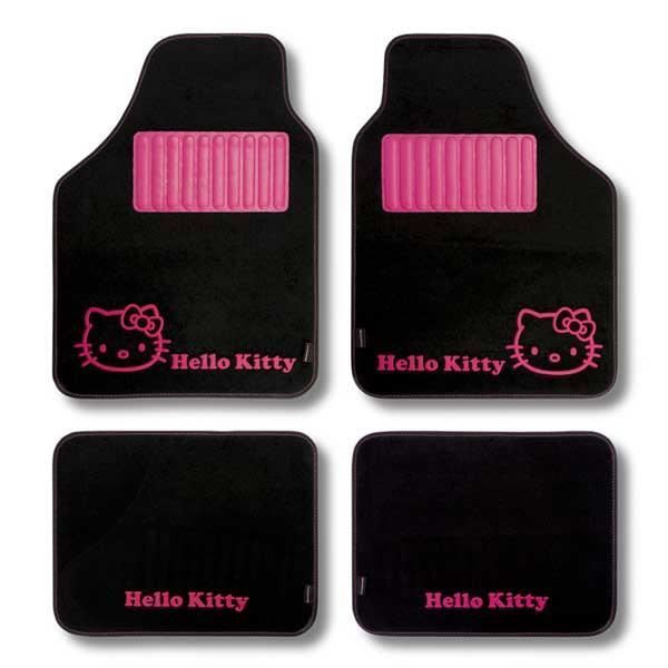 Tapis Noir Hello Kitty