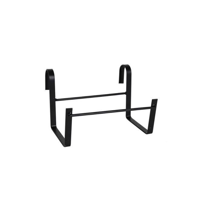 Support Pour Jardinière Muret Support Pour Jardiniere Metal Noir 15 X 25 Cm Bigbuy Garden