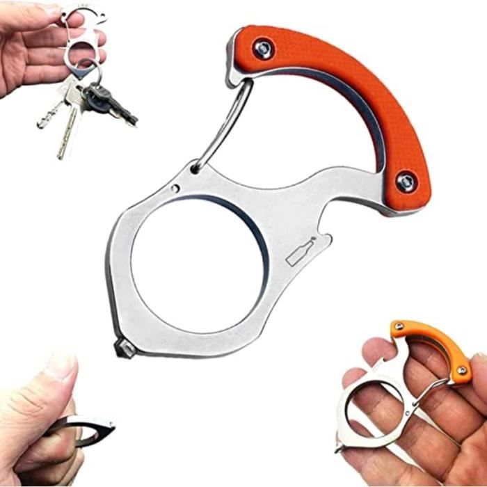 Lot De 10 Porte-clés En Câble Acier Inoxydable - Longueurs 10 à 30 Cm, Fermoir à Vis, Pour Clés, Badges, étiquettes