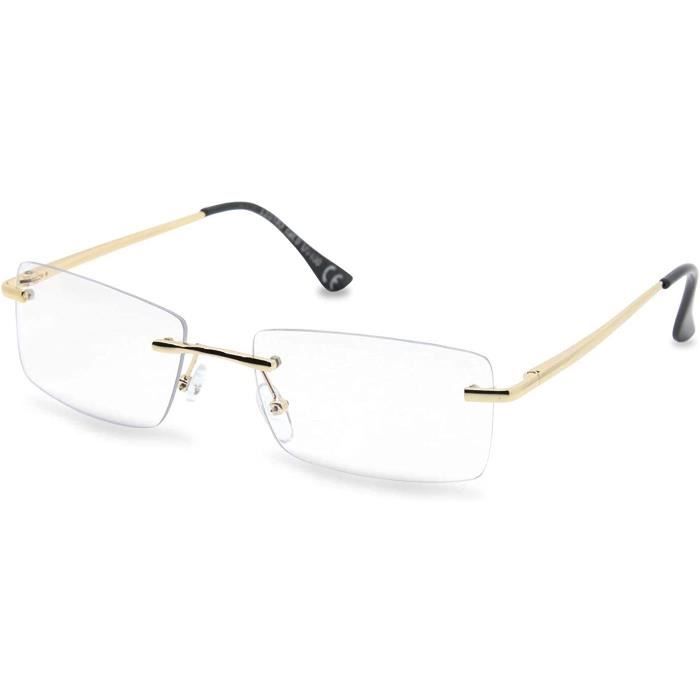 Lunette rectangulaire top transparente