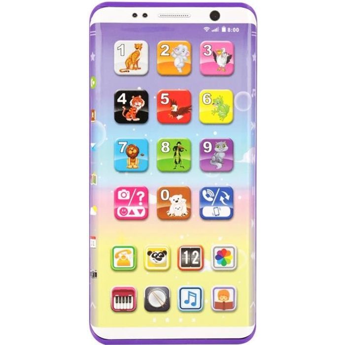 Jouet De Telephone Intelligent D Enfant Jouet Intelligent Multifonctionnel De Telephone De Bebe Avec L Ecran Tactile De Port Hb049 Cdiscount Jeux Jouets