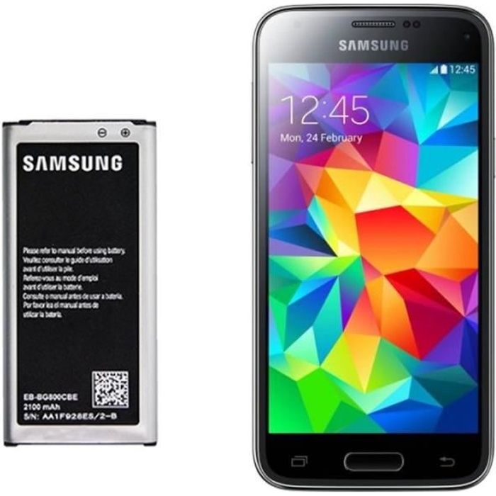 Batterie d'origine EB-BG800BBE Pour Samsung Galaxy S5 mini SM-G800F
