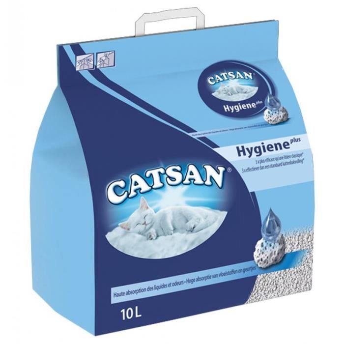 Meilleurs prix pour Litière pour chats - Catsan - Minérale Hygiène Plus - 10L - Absorbe les odeurs et prévient les bactéries