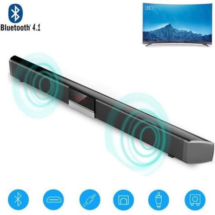 Barres de Son Séparables pour TV, Caisson de Basses 40 W, Stéréo 3D, Haut-Parleur Bluetooth pour Home Cinéma, Haut-Parleur TV pour Son Surround, Barre de Son Séparable pour la
