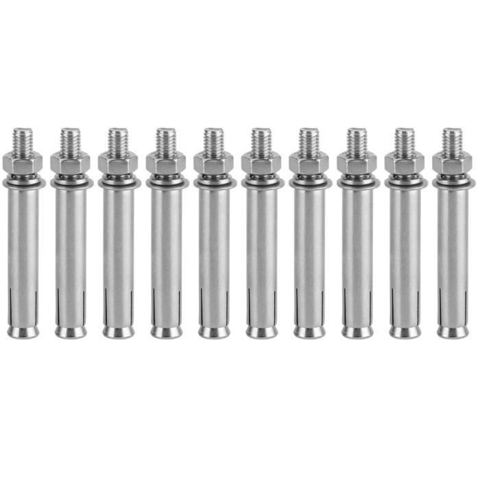 3 Paires Pitons D'Escalade Acier Inoxydable 316 - Boulons D'Expansion Pour Alpinisme Et Travaux En Hauteur