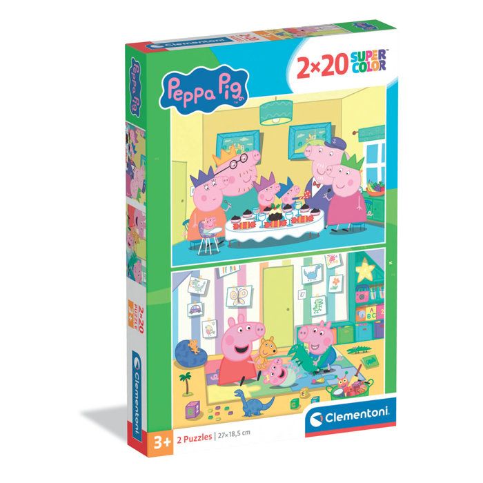 Puzzles 2x20 pièces : Peppa Pig Clementoni Puzzles - vue 4