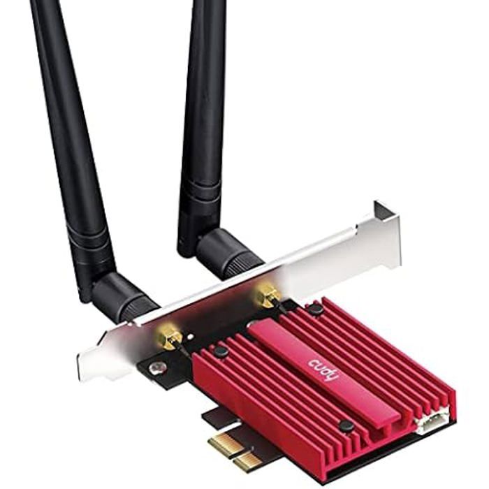 Carte WiFi PCIe Cudy BE9300 Wi Fi 7 6 GHz Bluetooth 5.4 WPA3 - vue 3